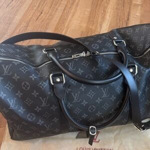 Black Monogram Duffel Bag
